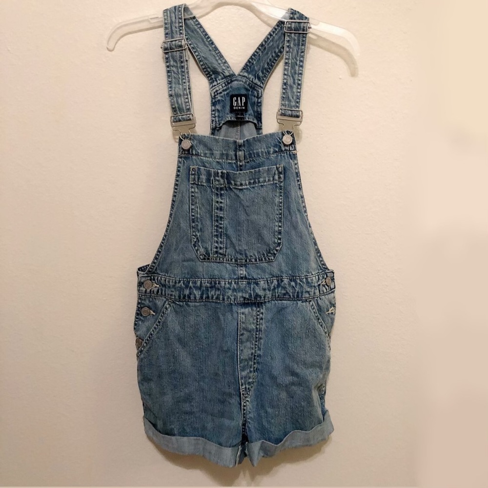 Gap Denim Jeans Overalls Shortalls Short